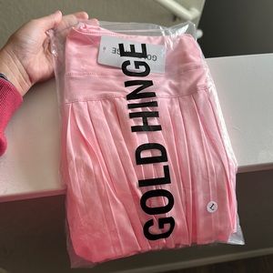 BNWT baby pink Gold Hinge skirt